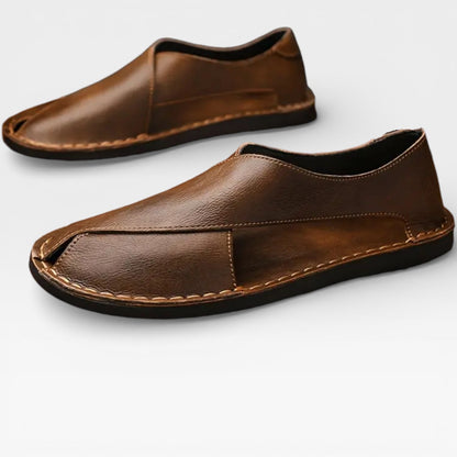 Sandales classiques en cuir pour hommes – Tenue décontractée élégante