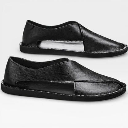 Sandales classiques en cuir pour hommes – Tenue décontractée élégante
