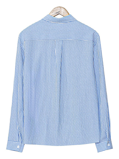 Wes | Chemise rayée à manches longues pour homme