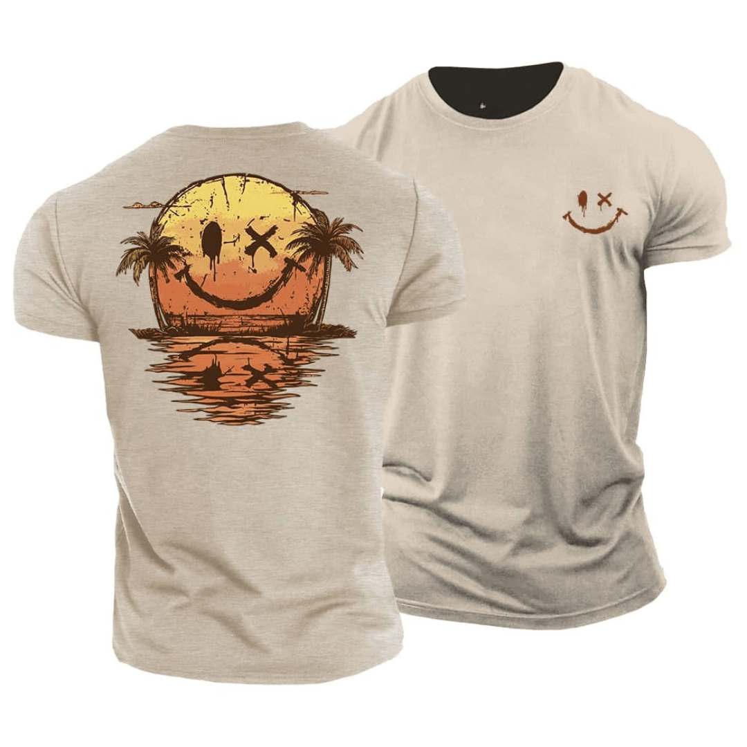 T-shirt de plage souriant