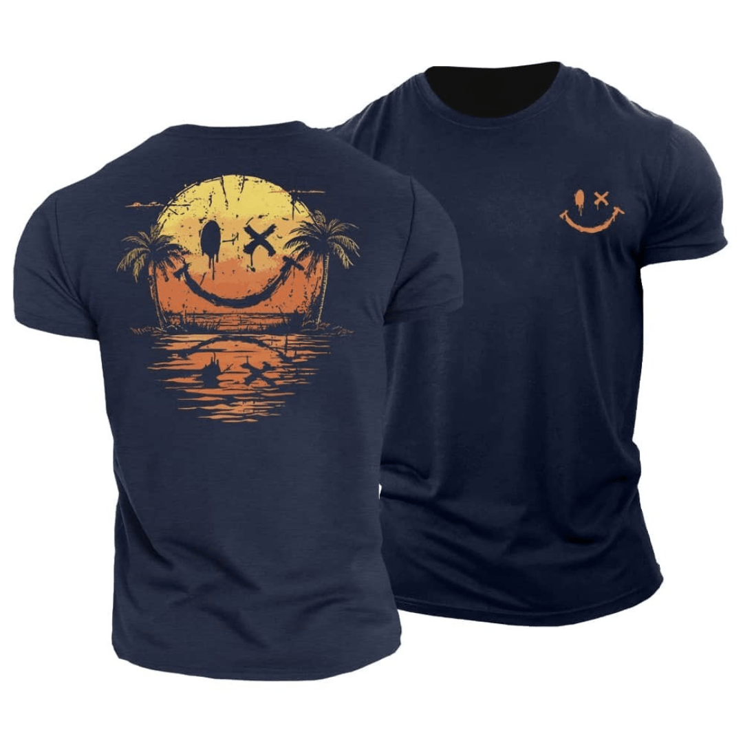 T-shirt de plage souriant