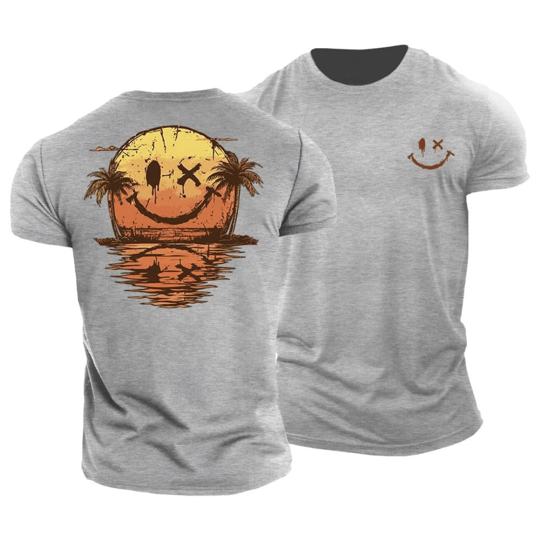 T-shirt de plage souriant
