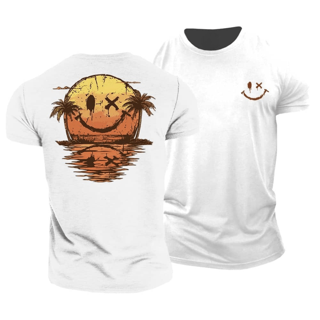 T-shirt de plage souriant
