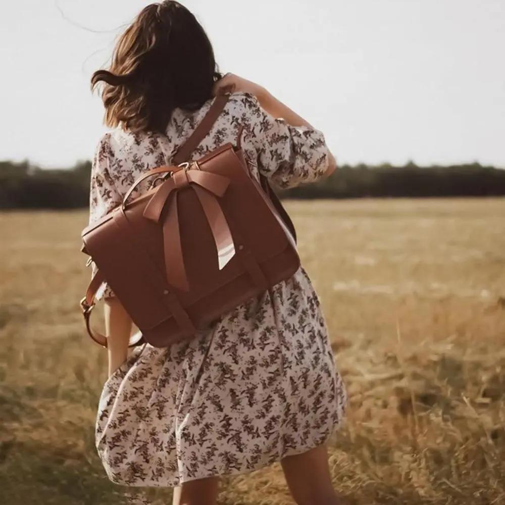Noué | Sac Rétro Twist et Bleu-Rose