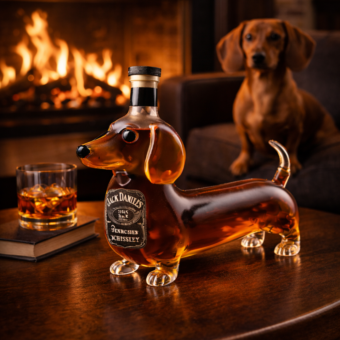 Bouteille de whisky Jack Daniel's - Édition teckel
