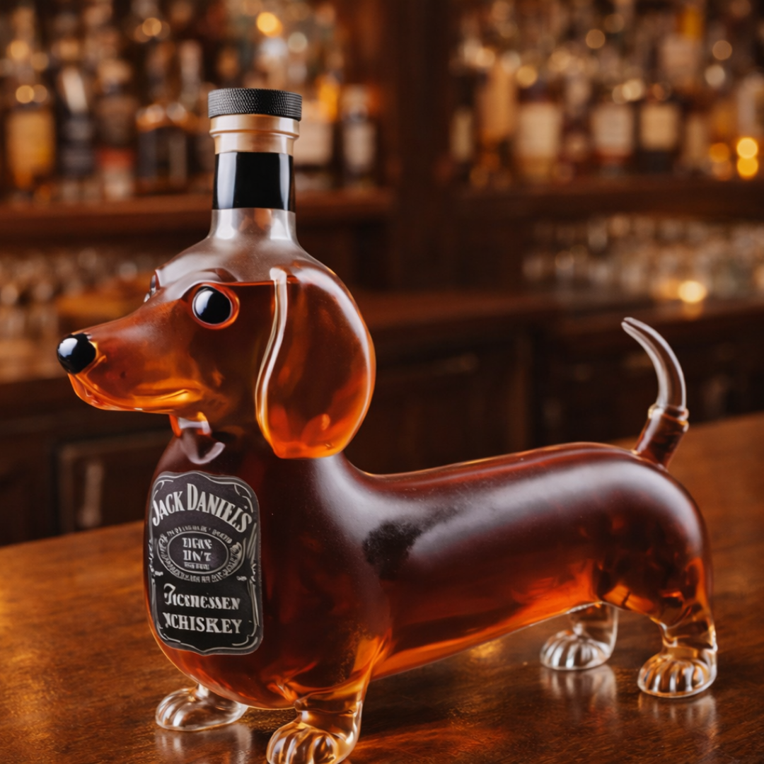Bouteille de whisky Jack Daniel's - Édition teckel