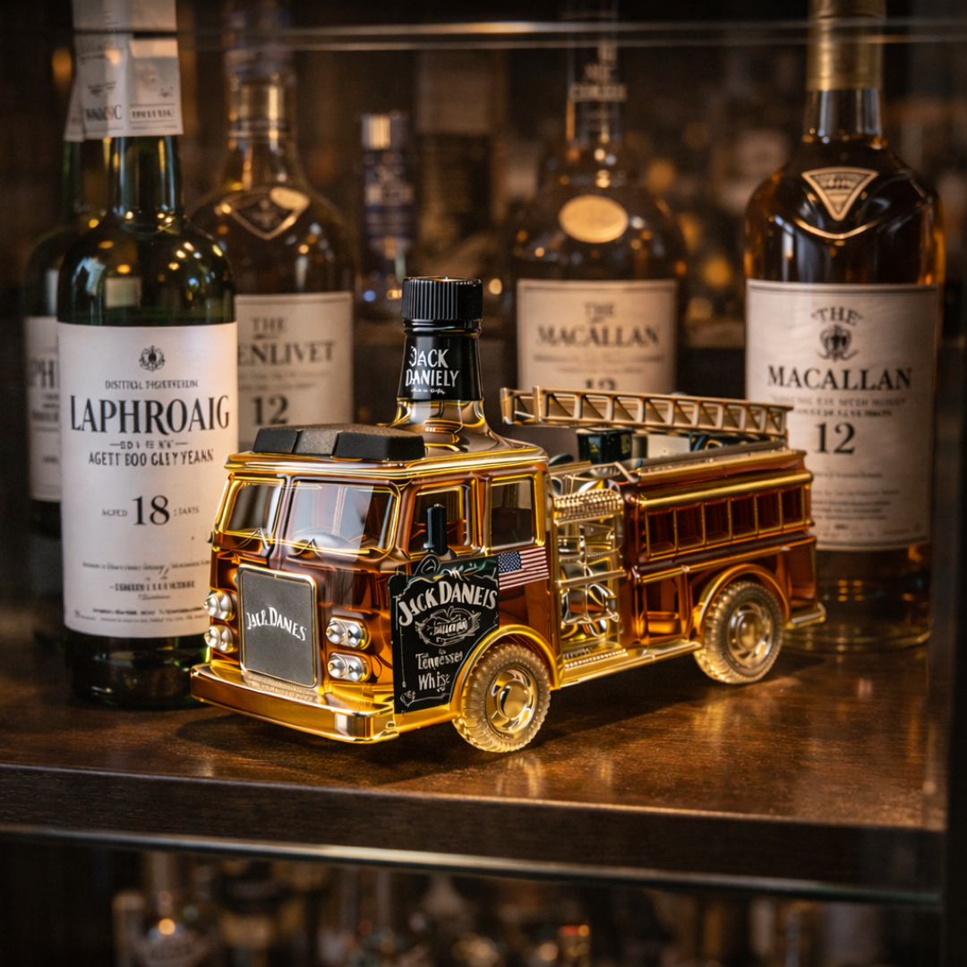 Bouteille de whisky Jack Daniel's - Édition spéciale pompiers