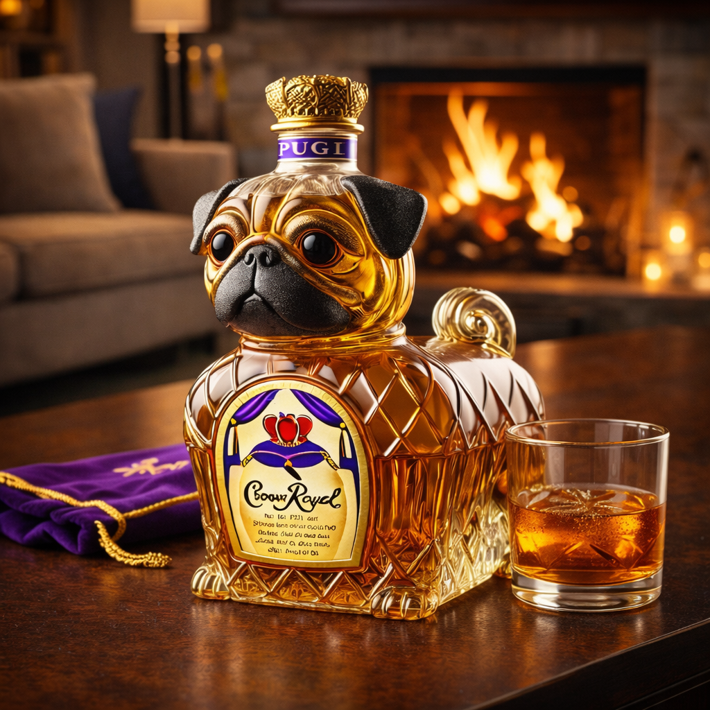 Bouteille de Whisky - Bouledogue Français - Édition Spéciale
