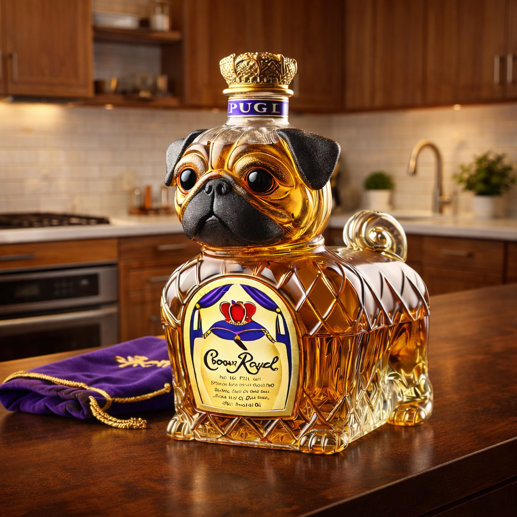Bouteille de Whisky - Bouledogue Français - Édition Spéciale