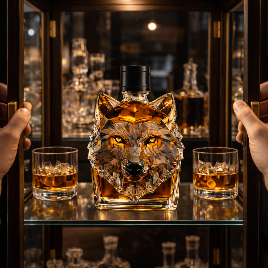 Bouteille de Whisky - Version Tête de Loup