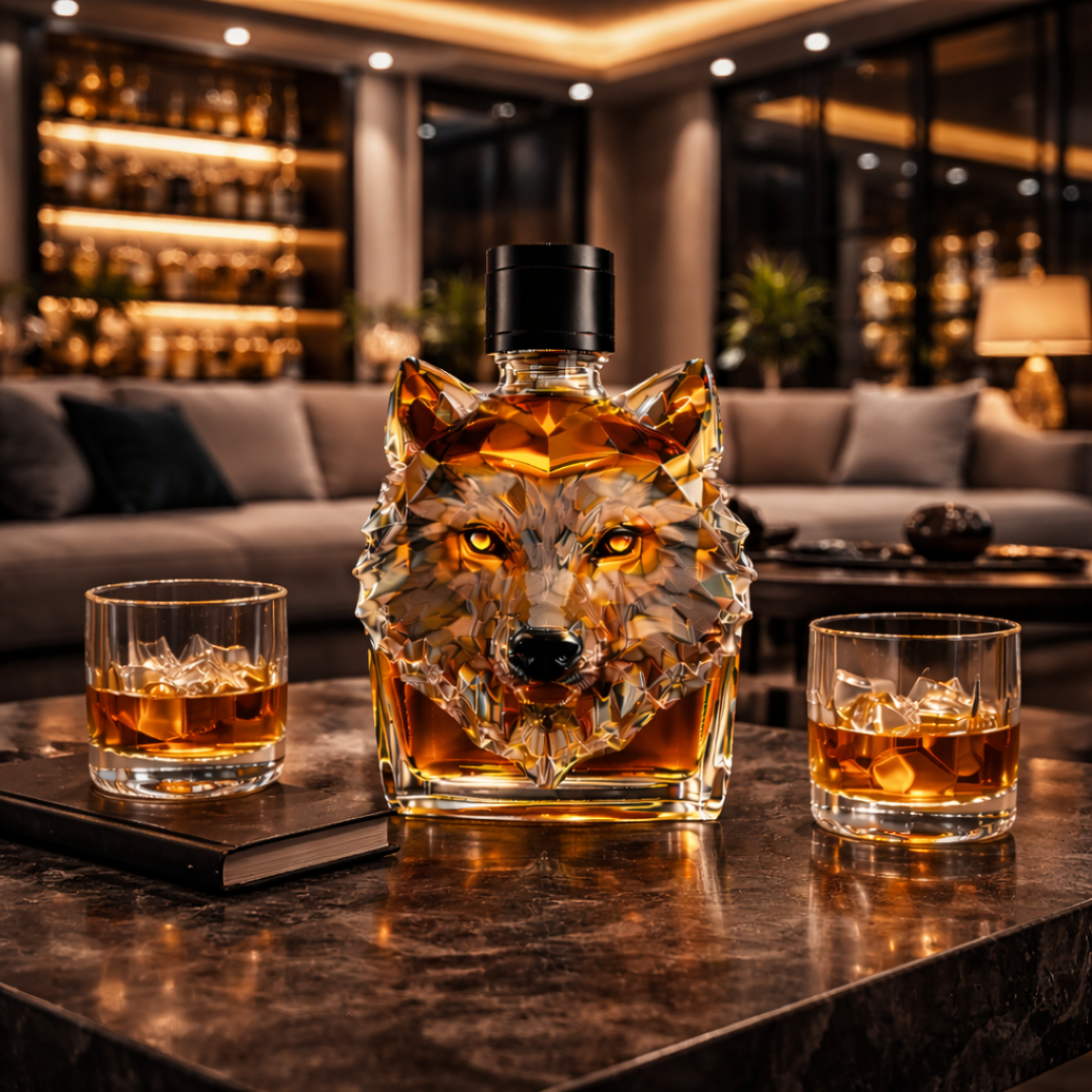 Bouteille de Whisky - Version Tête de Loup