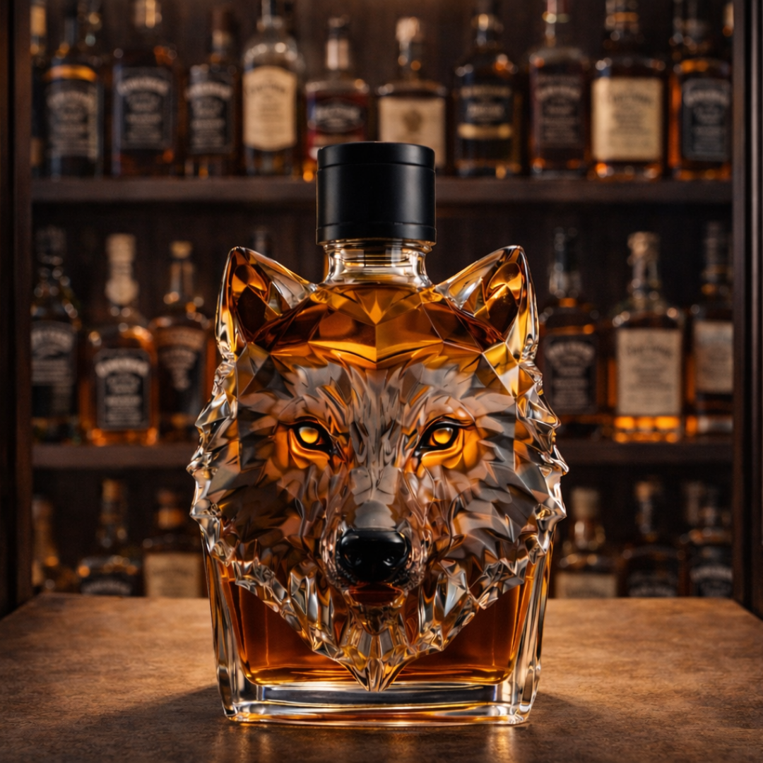 Bouteille de Whisky - Version Tête de Loup