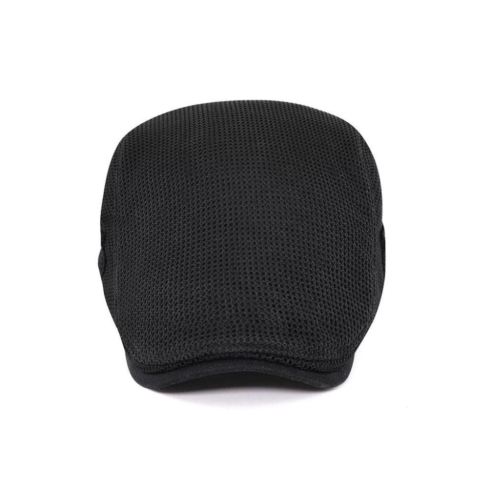 Casquette aérée homme Bloom™ noire, vue de dessus en maille respirante