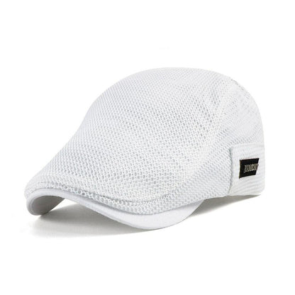 Casquette aérée homme Bloom™ blanche, maille respirante et visière courbée