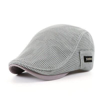 Casquette aérée homme Bloom™ blanche, côté avec logo et visière courbée