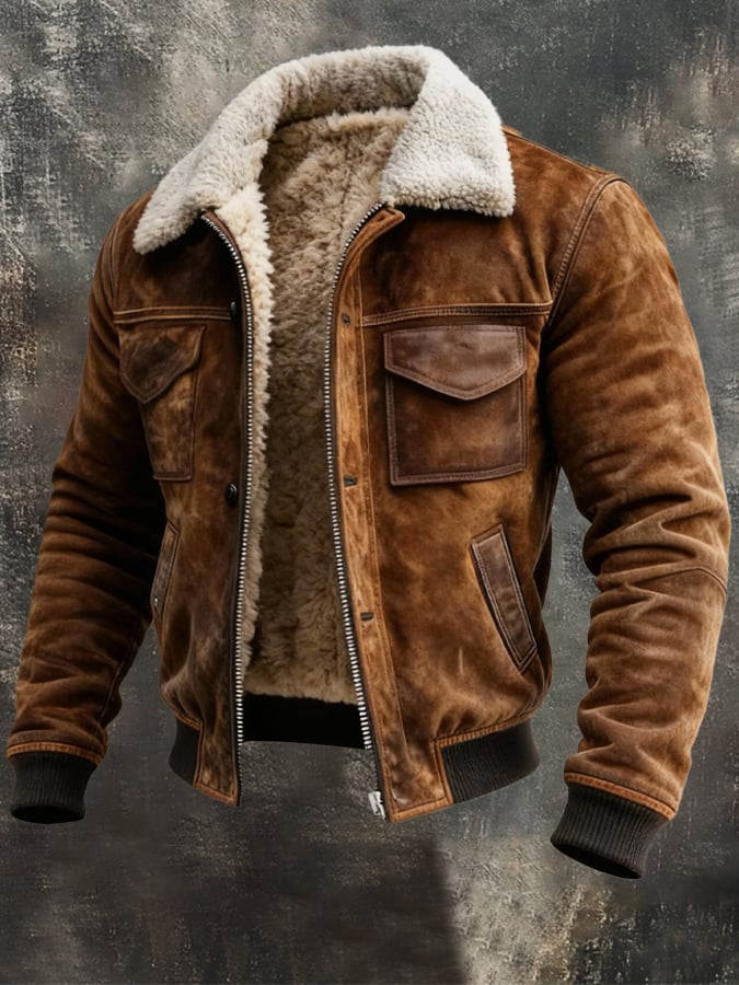 Baptiste | Blouson Sherpa Marron