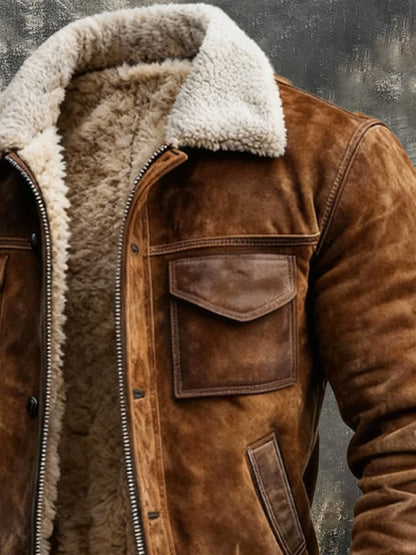 Baptiste | Blouson Sherpa Marron