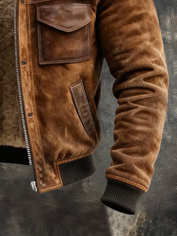 Baptiste | Blouson Sherpa Marron