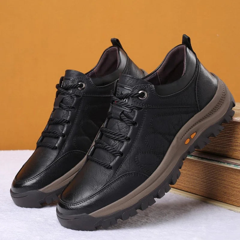 Armand chaussure de marche en cuir marron