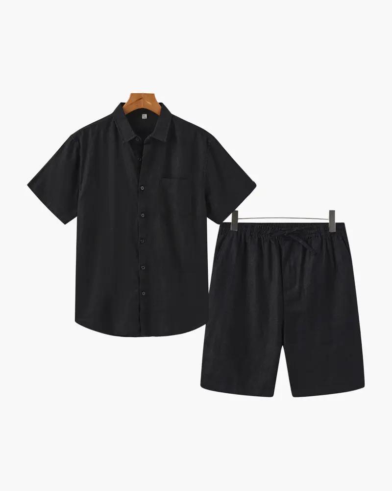 Ensemble en lin Old Money (Shorts)