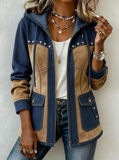 Maison Mireille| Veste à Capuche Bi-Matière Véronique