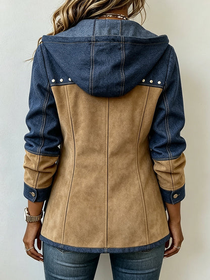 Maison Mireille| Veste à Capuche Bi-Matière Véronique